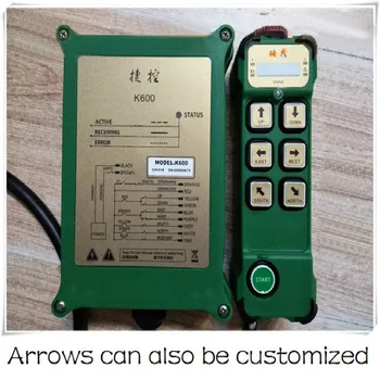 

JUUKO K600 industrial wireless remote control 6 points single speed single beam CD driving hoist remote control