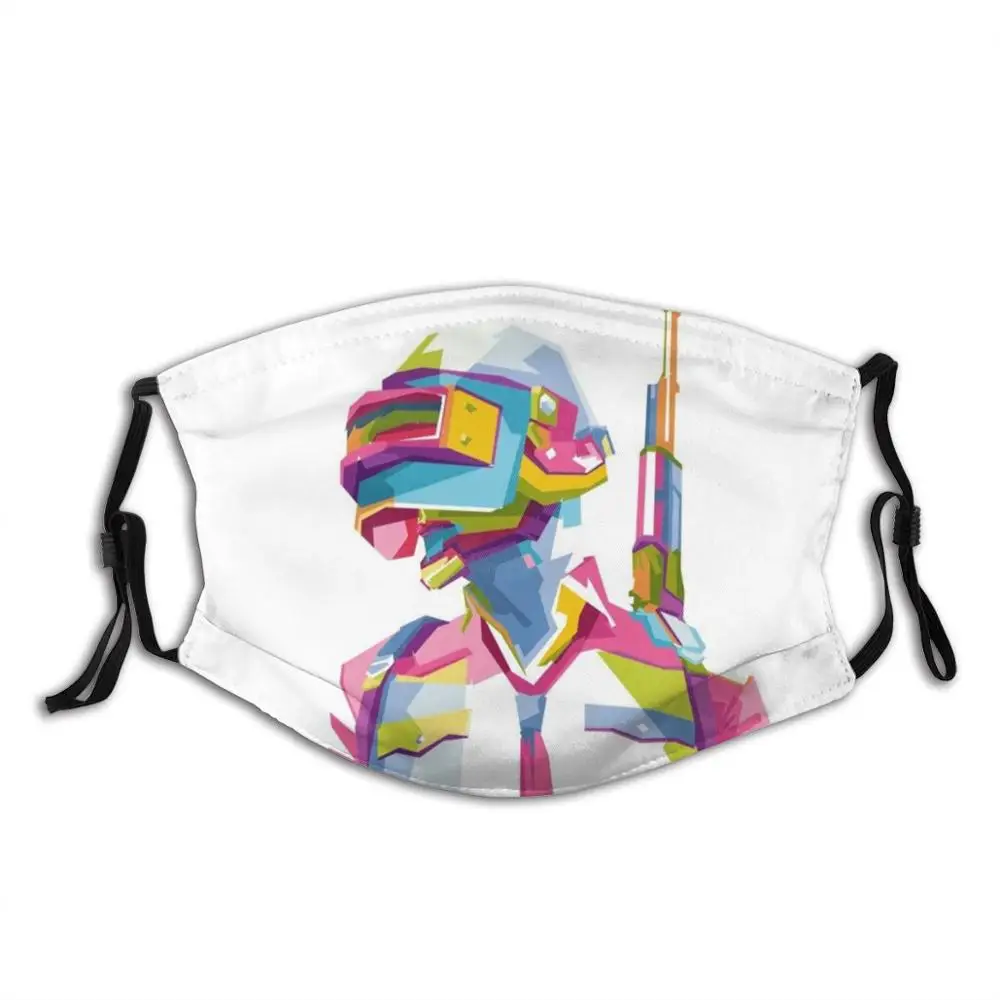Pubg Game Diy Adult Kids Face Mask Gaming Freefire Gamer Battle Royal Mobile Legend Comics Manga Movie Phone Android | Аксессуары для