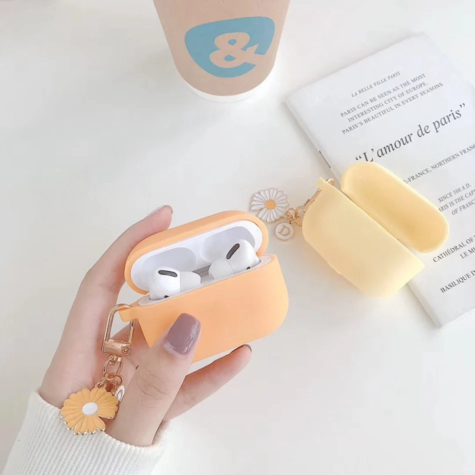 

For AirPods Pro Case Cute Soft Silicone Earphone Case For Air Pods 3 Wireless Bluetooth Headset Cover with Cartoon Dais Keychain