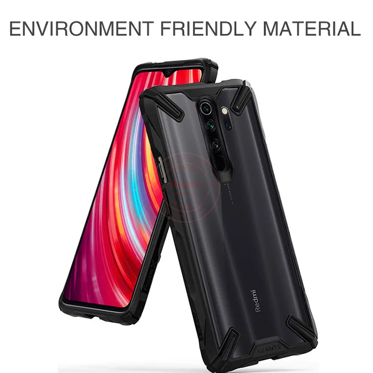 Rzants чехол для телефона для Xiaomi Redmi Note 8 Pro Чехол прозрачный жесткий PC задняя двухслойная усиленная Рамка Анти-падение тонкий Чехол