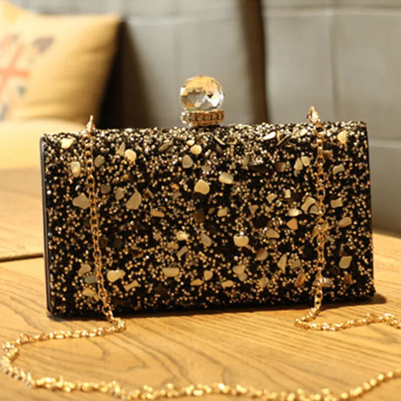 

2017 New Style Diamond Parcels Diamond Set-Style Evening Bag Man-made Diamond Clutch Bag Clutch Bag Shoulder Bag Women's Fashion