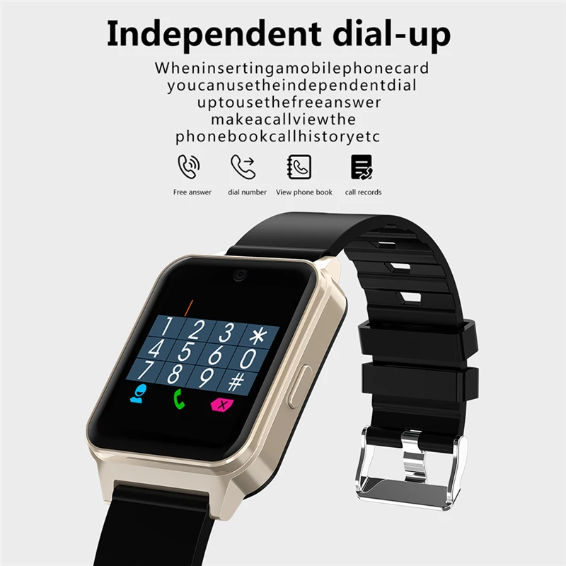 ESEED L3 smart Watch full screen touchSupport SIM TF Card Camera 380 Fitness Tracker Heart rate Smartwatch men for ios android