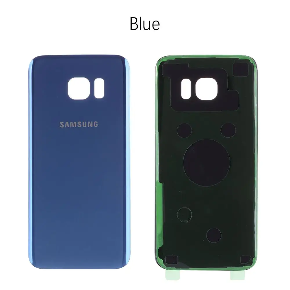 Задняя крышка батарейного отсека для samsung Galaxy S7 edge G930F задняя крышка батарейного отсека Запасные части - Цвет: Blue