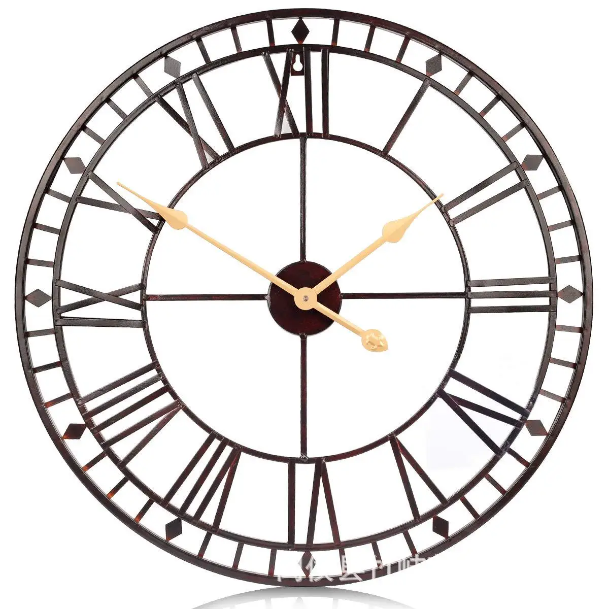

Customizable Hot Selling Product Decoration Clock Creative Iron Art Alarm Clock Retro Hanging Clock