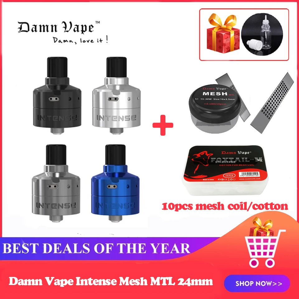 Резервуар для вейпа thren Vape Intense Mesh MTL RDA 24 мм 2 мл распылитель 510 POM капельный