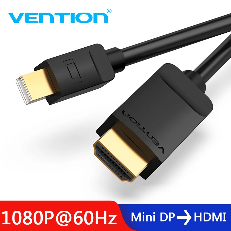 Переходник Vention Mini Displayport на HDMI конвертер 4K Thunderbolt для MacBook Air 13 адаптер iMac Chromebook DP