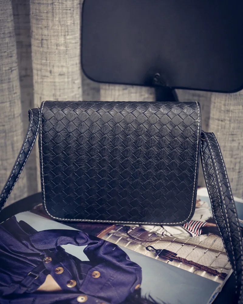 

2015 Winter New Style Korean-style Weaving Stereotypes Bag Fashion Mini Shoulder Women's Poor Bag