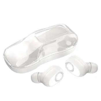 

Lightweight Car Model Bluetooth 5.0 Mini Hidden Wireless Binaural Binaural Headset with Charging Compartment