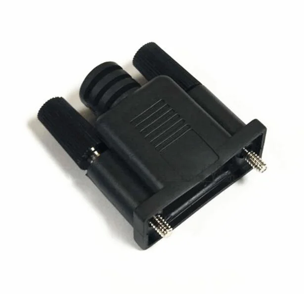 100pcs High-quality RS232 Serial Port Shell 2 Rows 9 Pin Plastic DB9 Male Female cover Connector | Электроника