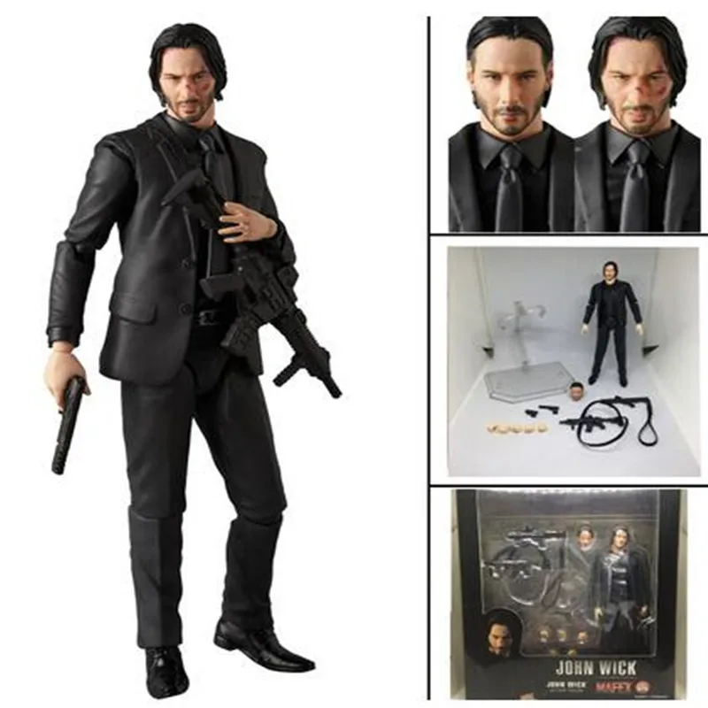 6 дюймов Новый Mafex 070 Джон фитиль экшн проектор игрушка подарок кукла|Игровые