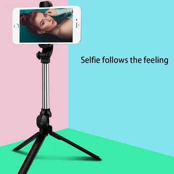 

High quality Wireless bluetooth Selfie Stick Tripod With Remote Palo Selfie Extendable Foldable Monopod For Iphone Action Camera
