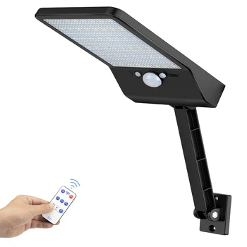 

Led Solar-Street-Wall-flood-Lamp Garden-yard-path-lights Outdoor Pir-Motion-Sensor Remote-Control Waterproof&1