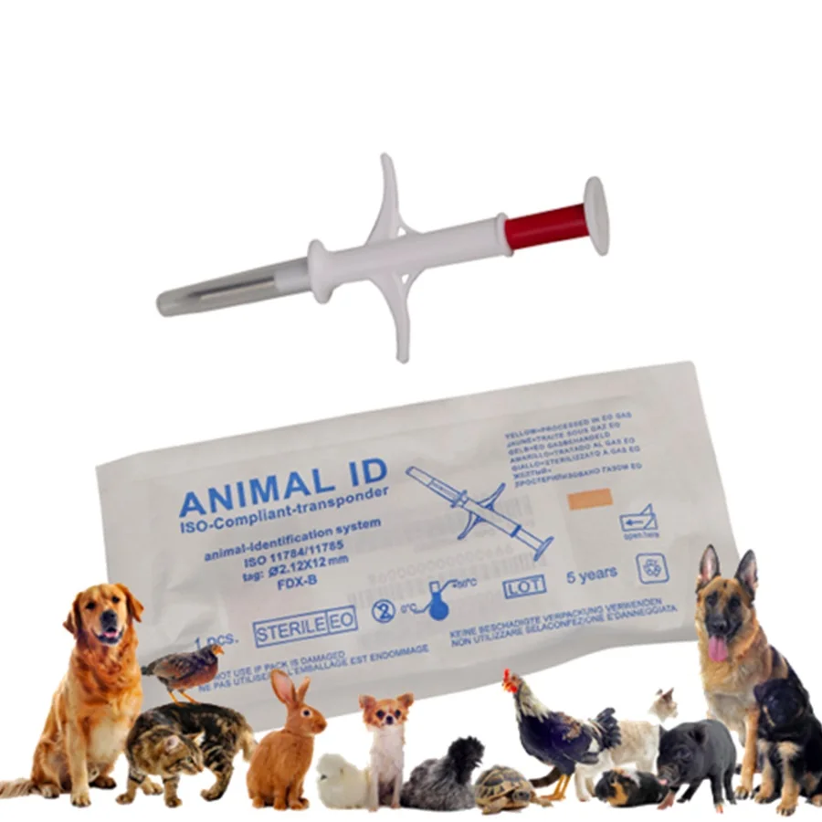 10 pcs/lot 1.4x8 mm134.2KHz RFID Glass Tag for Pet Identification animal tracking/identification syringe chip | Безопасность и