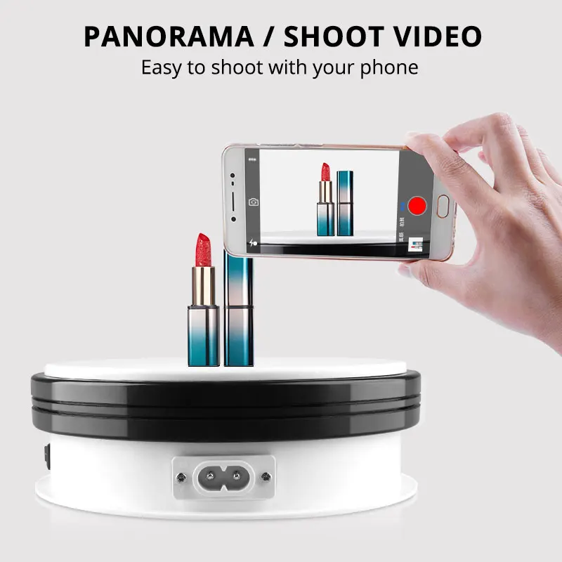 Travor 6 inch 360 Degree Electric Rotating Turntable Rotating Display Stand for toy jewelry watch P