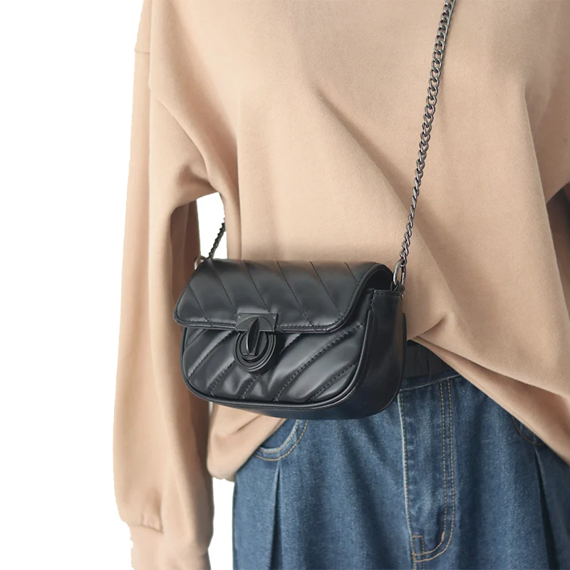

Women's Shoulder Bags High Quality Leather Female Crossbody Bag New Fashion Ladies Messenger Bags Chain Design Girl Shoulder Bag
