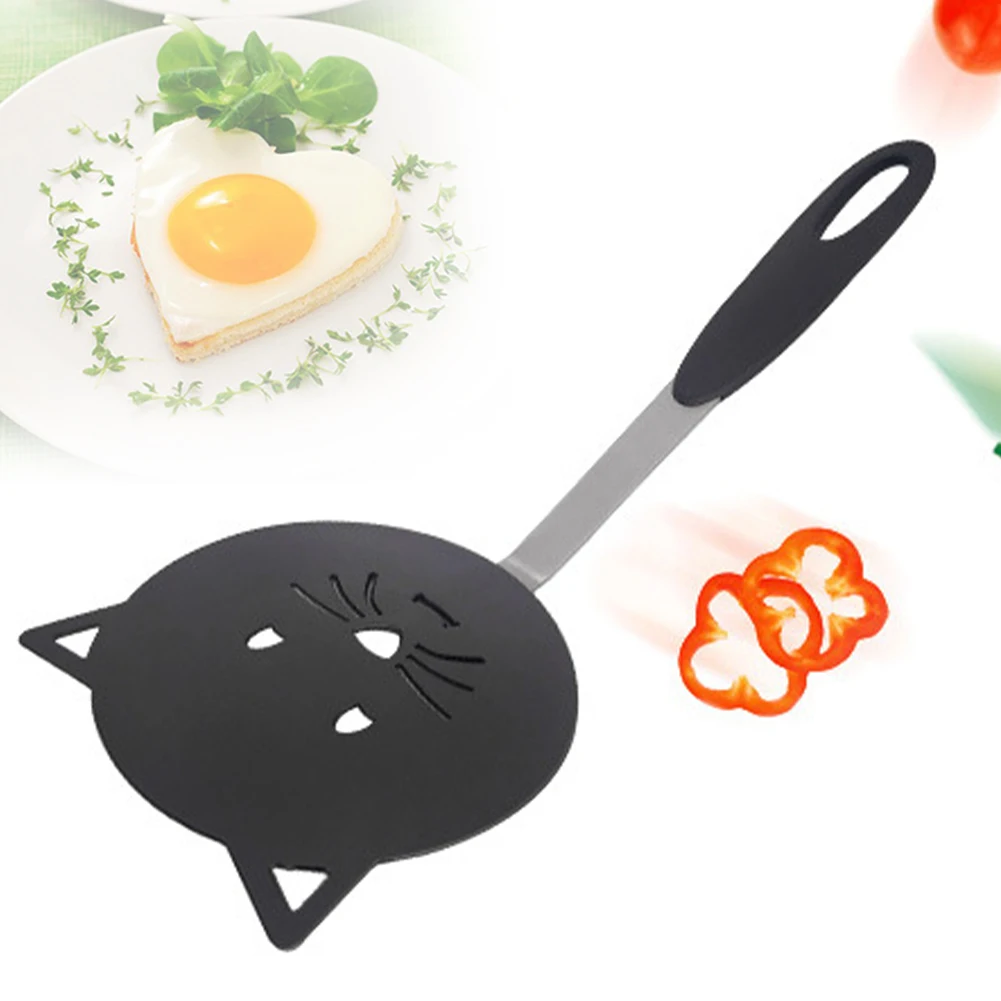 Cute Cat Non Stick Nylon Turner Flipper Home Kitchen Utensils Shovel Fish Steak Pancake Cooking Tools Frying Spatula Omelette |