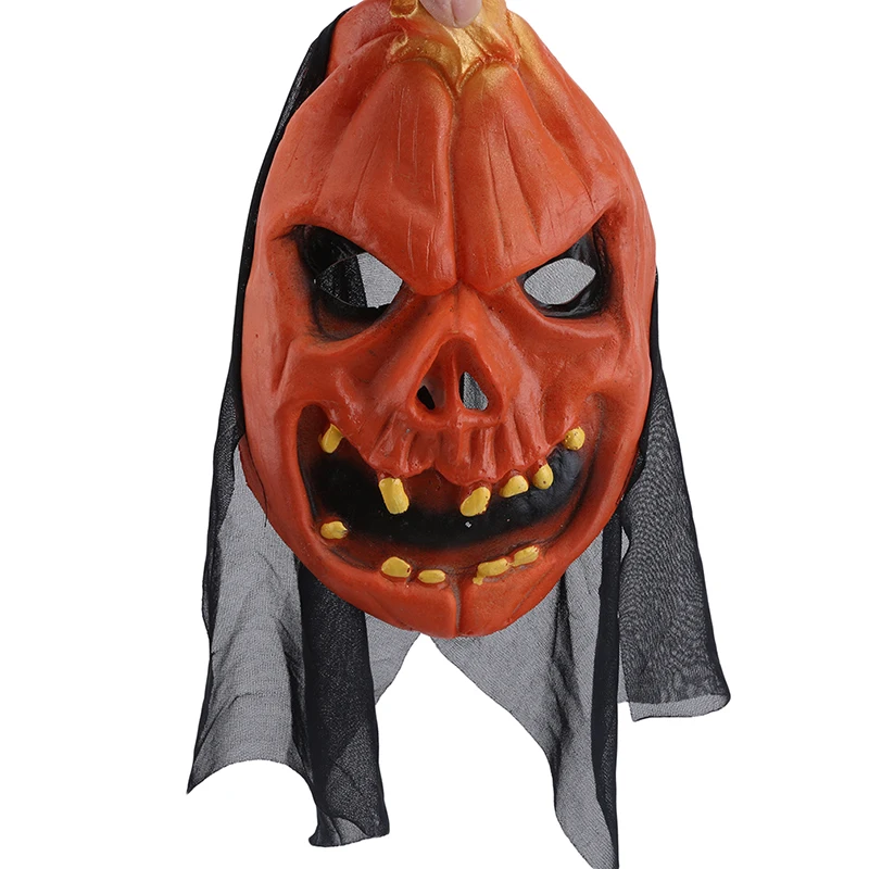 Rotten tooth pumpkin Страшная маска тыквы для костюмированной вечеринки на Хэллоуин, 3 вида, вечерние реквизиты, жуткая маска тыквы на Хэллоуин для детей, подарок на Хэллоуин - Цвет: Rotten tooth pumpkin