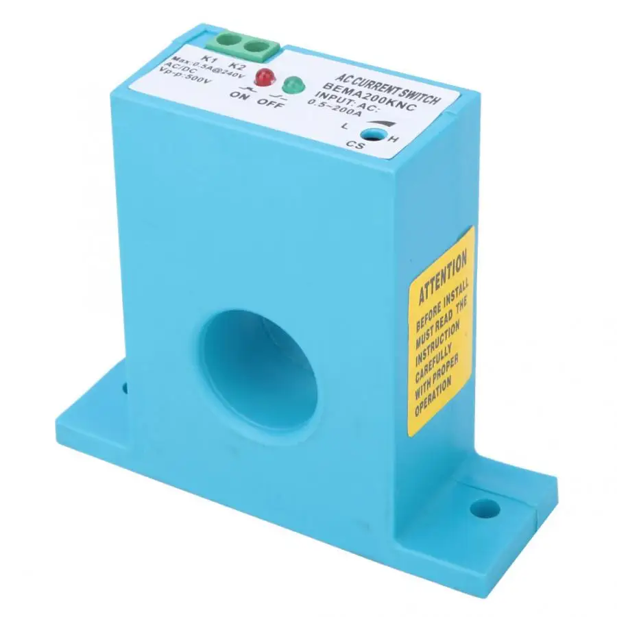 

Flameproof Adjustable AC Current Sensing Switch 0.5~200A Self-Powered Sensing Switch Normally Open/Normally Closed