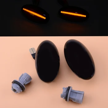 

1Pair Car Black Lens Side Marker Repeater Lights 71750075 Fit For Suzuki APV Agila Jimny Grand Vitara Fiat Swift SX4 71742475