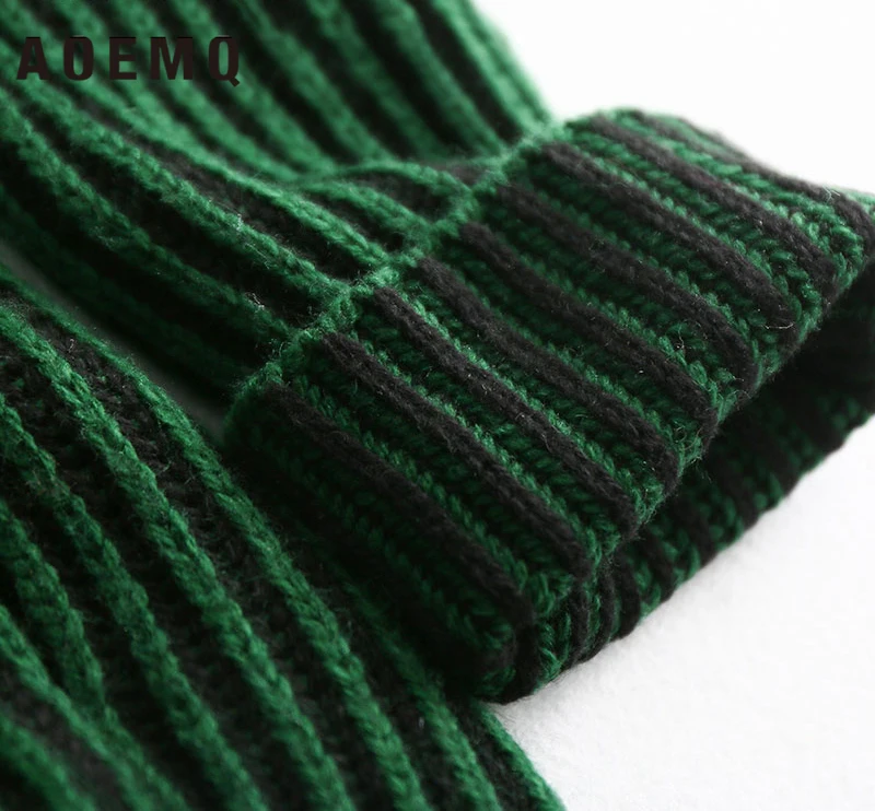 Online AOEMQ suéter de invierno caliente para mantener el calor alto cuello alto para proteger el cuello invierno cálido suéter de algodón suave suéter para las mujeres