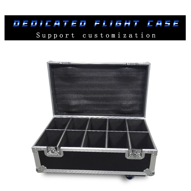 Flight Case 10 in 1 Use For 10pcs Flat LED Par Light 7x10w 12x12w 18X3W 36X3W 7X12W Only Empty Air | Освещение