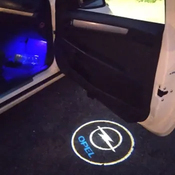 

2X Car LED Projector Door Shadow Welcome Light For Opel astra h j g corsa d vectra c zafira b insignia vivaro mokka Accessories