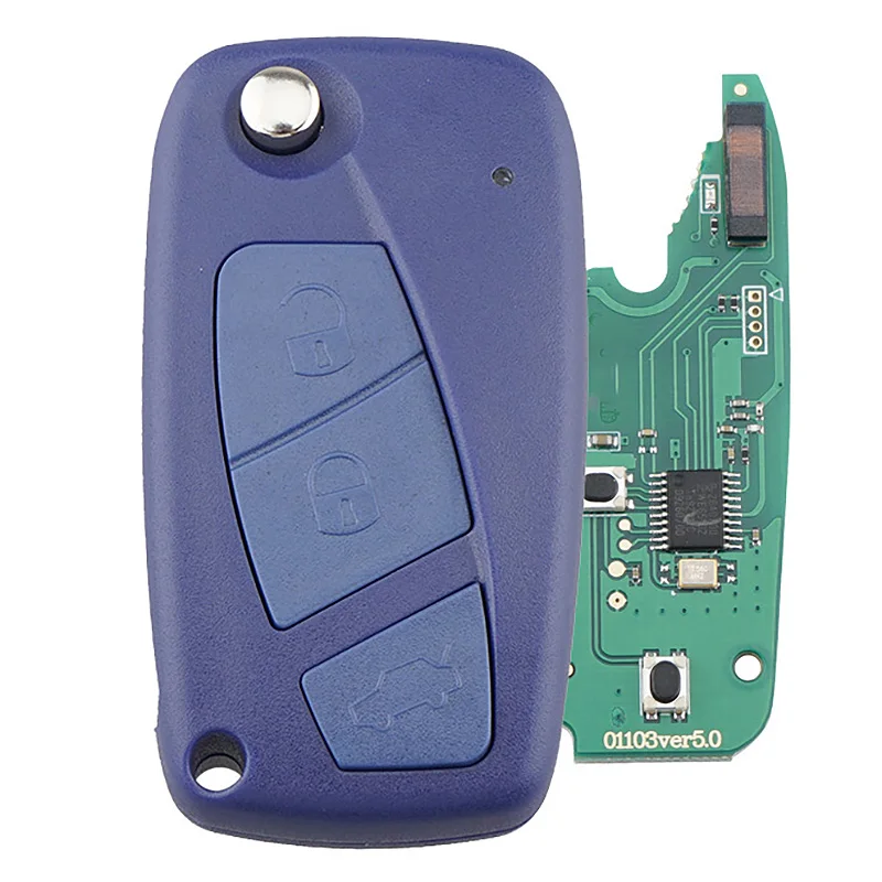 Car Smart Remote Key 3 Buttons Fit for Fiat 500 Panda Idea Punto Stilo 433MHZ PCF7946