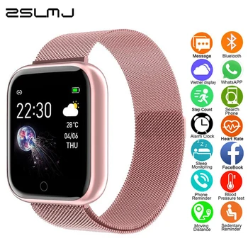 

Smart Watch Men Women Waterproof Bluetooth Smartwatch Full Touch Fitness Tracker Electronics WristWatch Bracelet For Andriod Ios