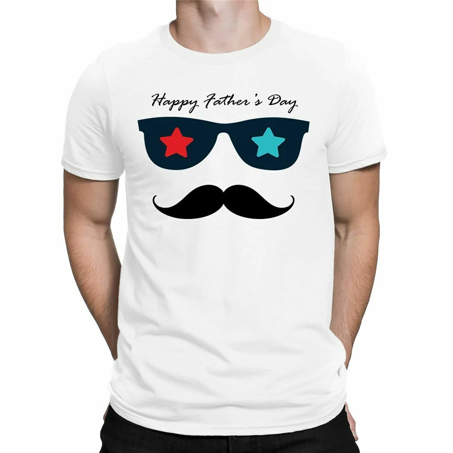 День отцов Футболка день Авиатор очки лучший подарок Мужская футболка Забавный