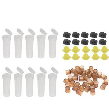 

10Pcs Plastic Queen Bee Cages Isolator Rearing Beekeeper Beekeeping Tools