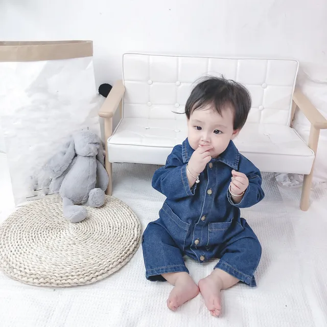 Baby Onesies Baby Boy Striped Romper Suspenders Set Cotton