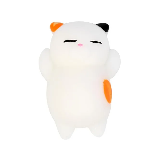 Mini squeeze Toy Cute Cartoon Squeeze Squishy Kawaii Pink Cat Stress Reliever Slow Rising Fun Toys For Adults Anti Stress Cat 3