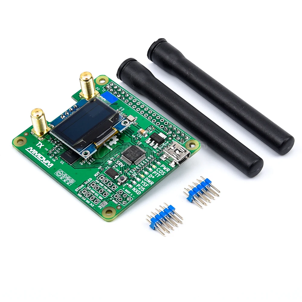 Новинка V1.3 MMDVM_HS_Dual_Hat дуплексная плата точки доступа + антенна Поддержка OLED P25 DMR YSF