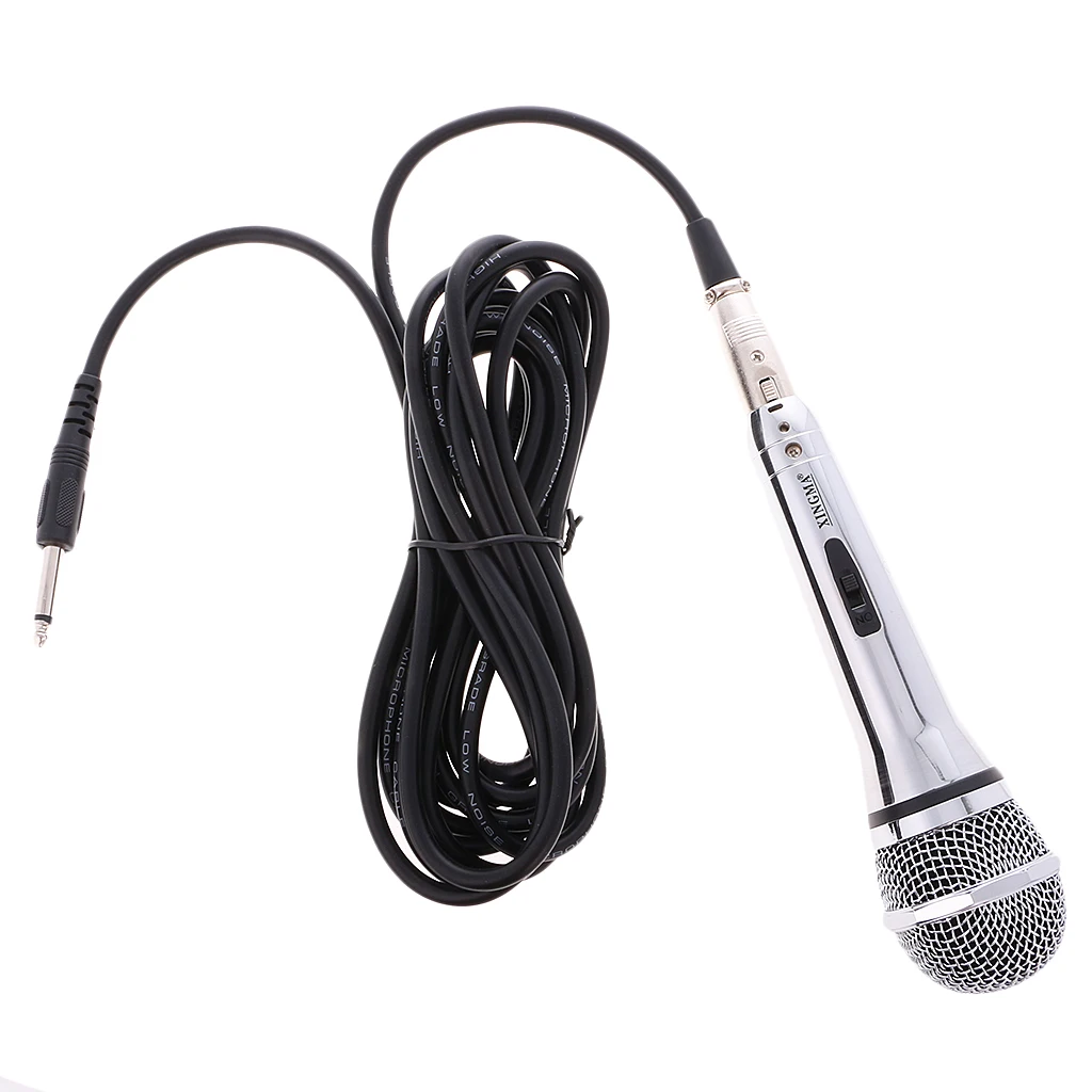 Professional Moving Coil Handheld Dynamic Microphone with XLR Cable  New
