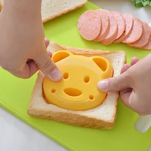 1 шт. милый желтый медведь сэндвичи, тосты, хлеб для приготовления резак креативная форма для выпечки кухонный инструмент