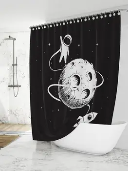 

Waterproof Shower Curtains Polyester Fabric Printed Shower Curtain for Home Bathroom Decorations
