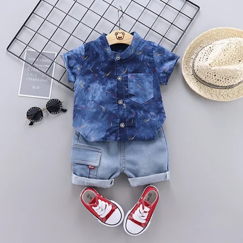 

2020 Summer Boys Clothes Set Fashion Toddler Boys Baby Kids starry sky Print Tops+Shorts Outfit Set Boys Clothes Ropa Nina