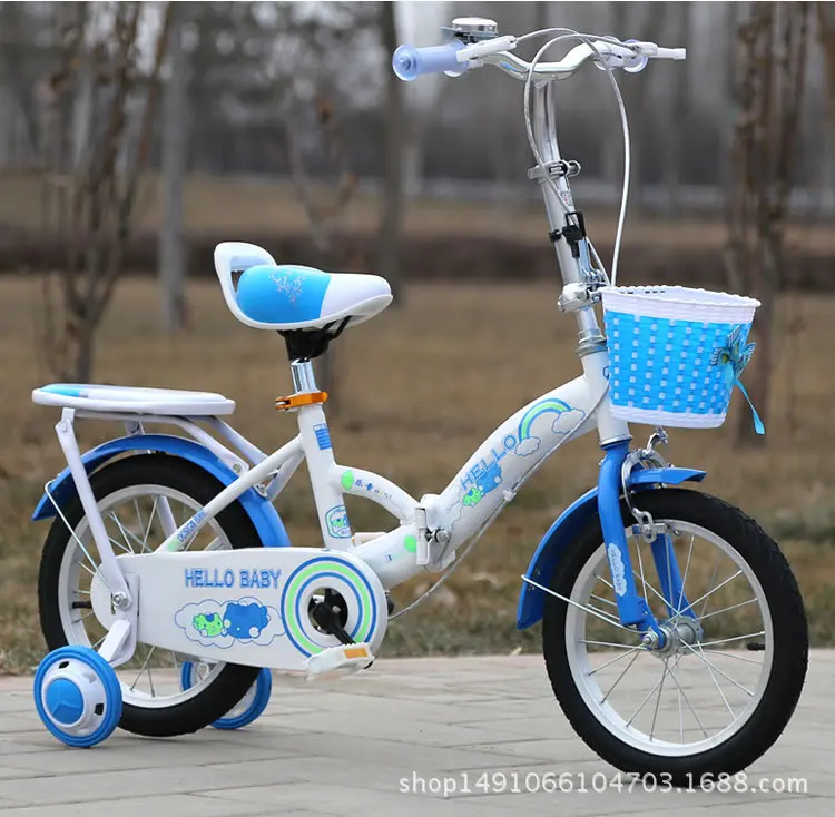 Cheap Multifunctional children folding bicycle 12 inch baby bicycle bicycle stroller 2
