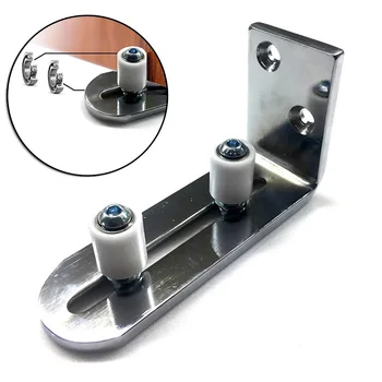 

Adjustable Floor Ground Silver Steel Sliding Barn Door Hardware Component Parts