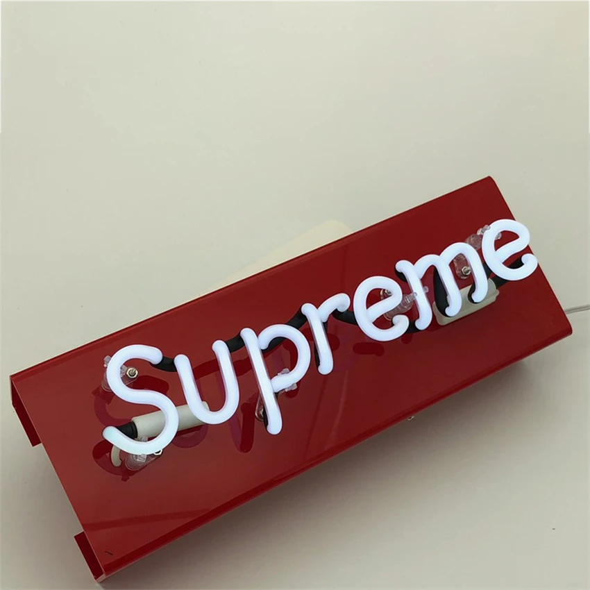 Неоновый акриловый ночник в виде коробки креативный светильник с надписью