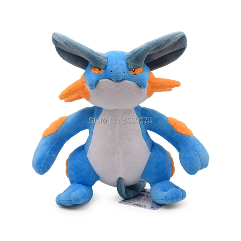 Hitmonlee Geodude Snorlax scepile zeroora Gyarados Gastly Raticate Lickitung Kangaskhan Swampert Vileplume плюшевая игрушка кукла малыш - Цвет: 31CM Swampert