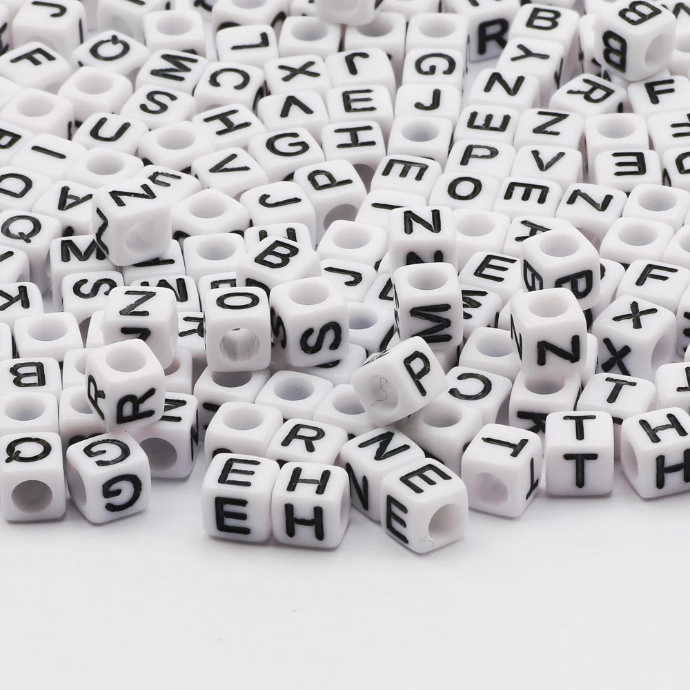 Square Alphabet Letter Beads 3