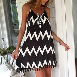 Beach Cover Ups Stripe Bikini Cover Up For Women With Tassel Summer Beach Dress Ladies Tunics Swimsuit Plus Size Beachwear 2021