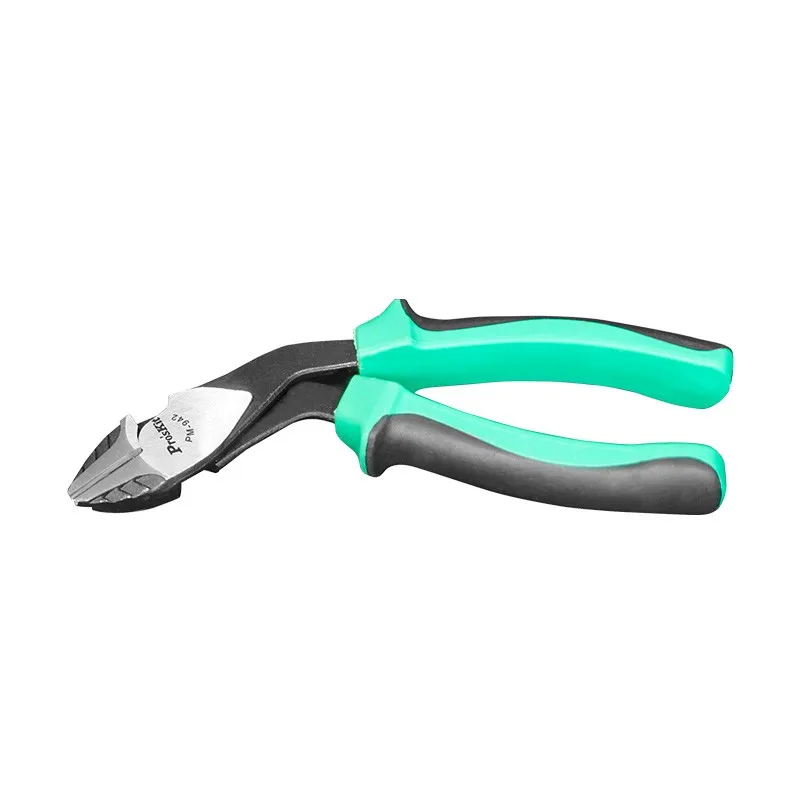 PM-942 Pro'sKit Electrical Wire Cable Cutters 45 Degrees Bending Head Steel  Province Force Cable Stripper Plier