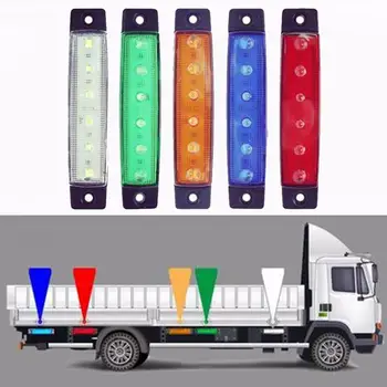 

4PCS LED light 12V 24V White Red Orange Truck Trailer Marker Side kart Indicator tractor caravan Pickup Lamps C8Q9