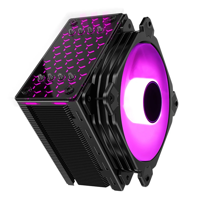

Jonsbo CR-201 CPU Radiator 4PIN 4 Feat Pipe 12CM Silent Fan Support AURA Color Control Multi-Color Cycle And Other Effects