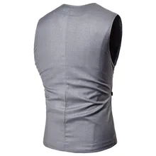 Мужской жилет простой дизайн характеристики шнурок кнопки стиль сплошной цвет мужской жилет