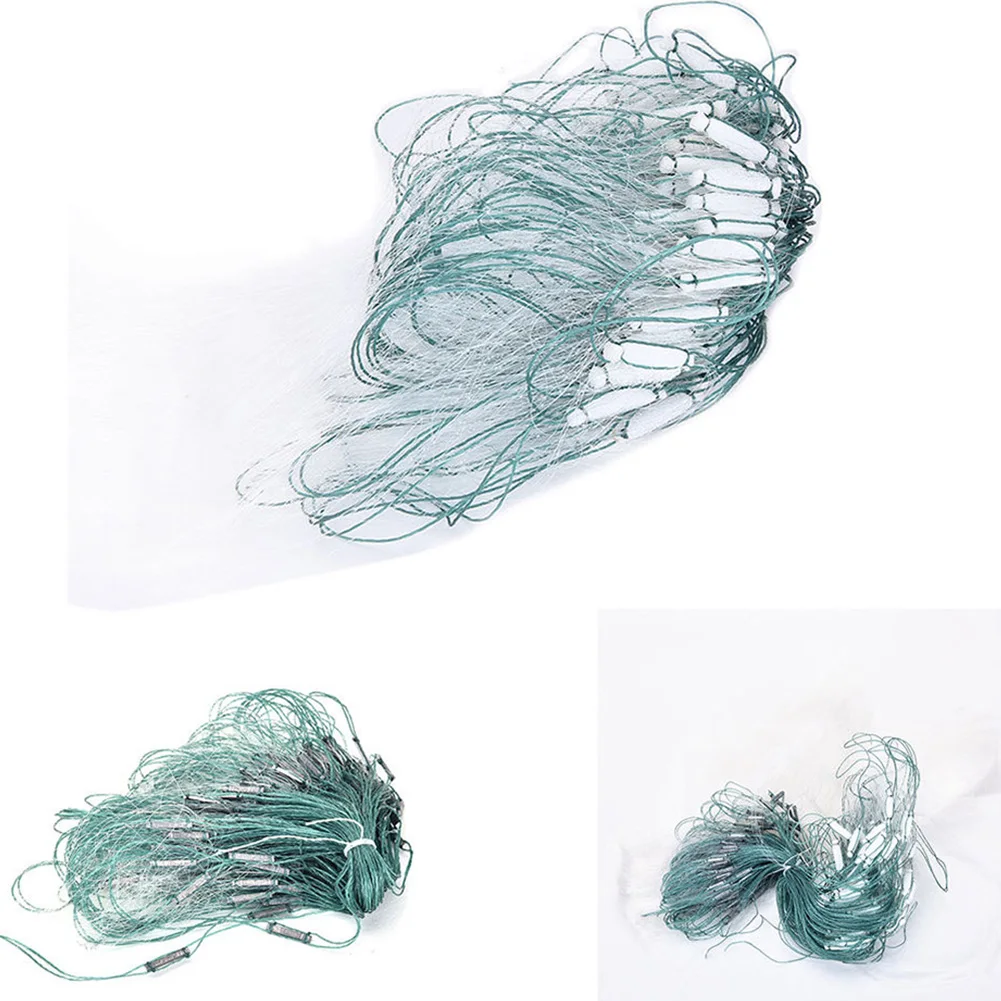 20M 3 Layers Gill Fishing Net with Float Fish Trap Rede De Pesca Fishing Network Tools