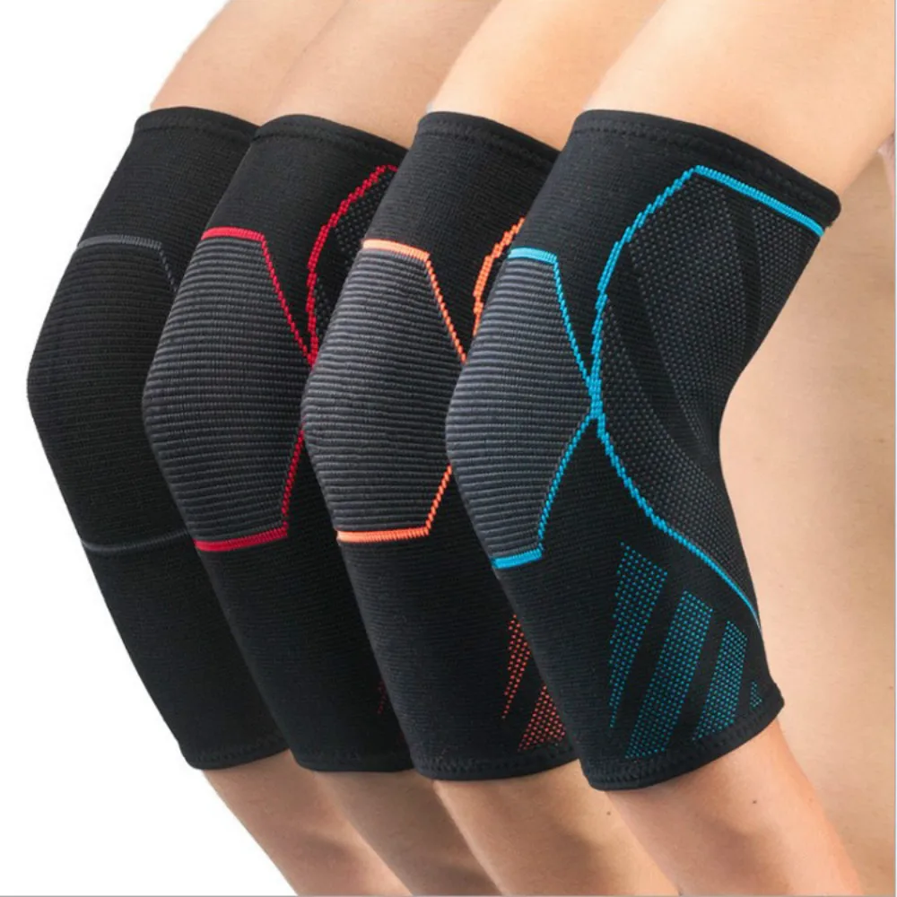 

1PCS Elbow Support Pads Compression Elastic Gym Sport Elbow Protective Pad Absorb Sweat Sport Basketball Arm Sleeve Elbow Brace