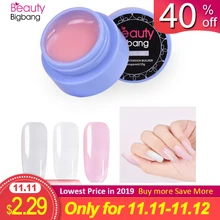 BEAUTYBIGBANG 15 г для наращивания ногтей полигель для наращивания ногтей Клей Кристалл Желе для дизайна ногтей УФ светодиодный полигель доступен для ногтей